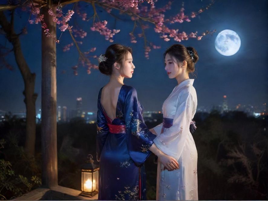 夜色中散发着神秘光芒的会所外观
