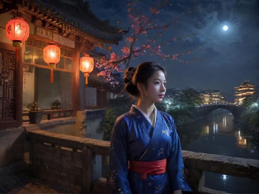 夜晚街头低调的会所入口
