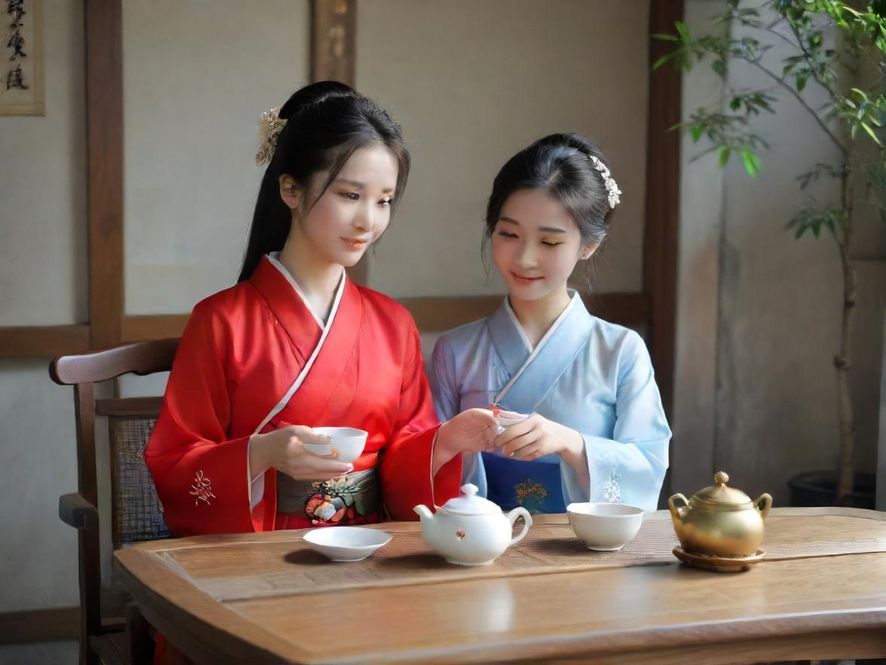 私密空间里的茶具
