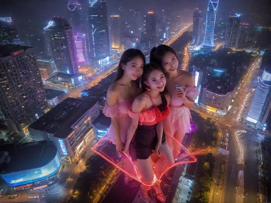 东莞夜生活街景