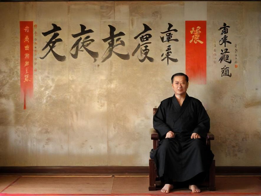 广州创意园区，阳光洒落在独特的艺术装置上