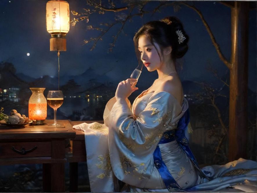 一位在深圳夜场兼职的女性，自信地与客人交流，背景是迷幻的霓虹灯光和热闹的酒吧场景。