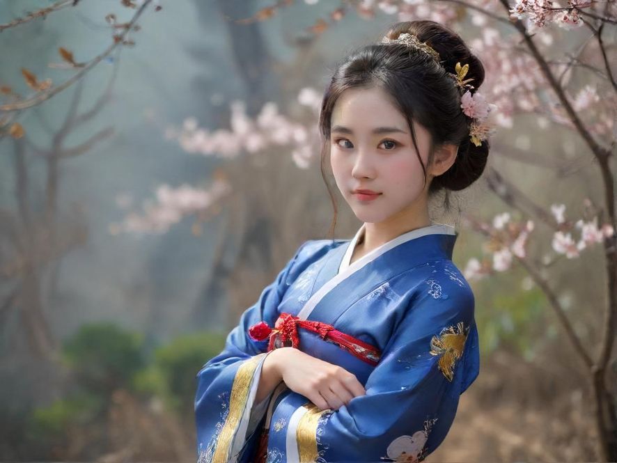 一位气质优雅的女性在舒适的休闲空间中享受片刻宁静