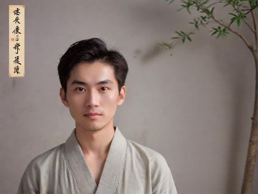 一位男士在广州白云的休闲场所中放松身心，面露惬意神情