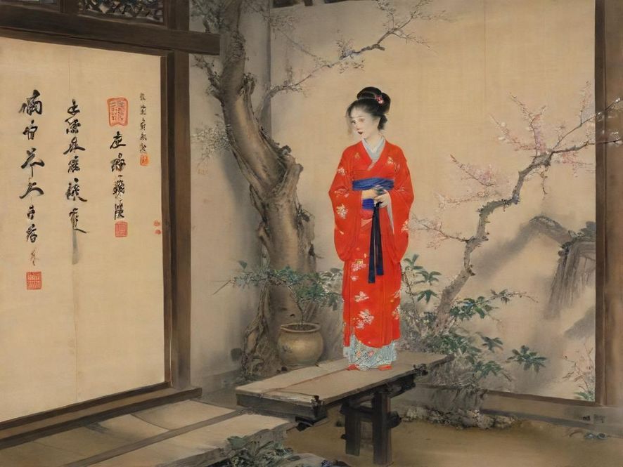 一个女孩坐在窗边,手持平板电脑浏览明月论坛,画面温馨宁静