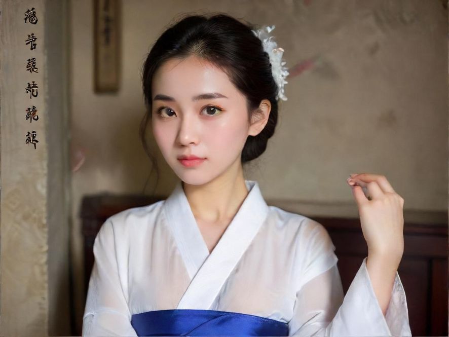 一位成熟女性温柔地注视着你，背景是温馨的居家环境，光线柔和